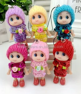 promotional gift 8cm small plastic baby doll,confused doll,ddung