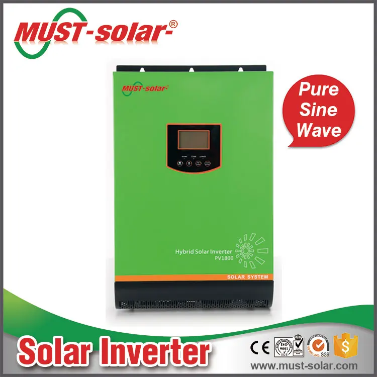 Solar inverter must pv18 5K MPK 80A pure sine wave high efficiency with newest design from Must