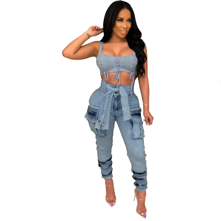 Unique Design Denim Jeans Cargo Style New Fashion Women Jeans Pants Clothing Washed Jeans Women Denim
Unique Design Denim Jeans Cargo Style New Fashion Women Jeans Pants Clothing Washed Jeans Women Denim