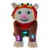 Factory wholesale adult riding horse toy mechanical plush animal ride horse toy with wheels