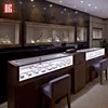 Revolving jewelry glass display case showcase display cabinet