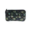 Neoprene zipper closed bag handbag pencil case cactus cosmetic bag