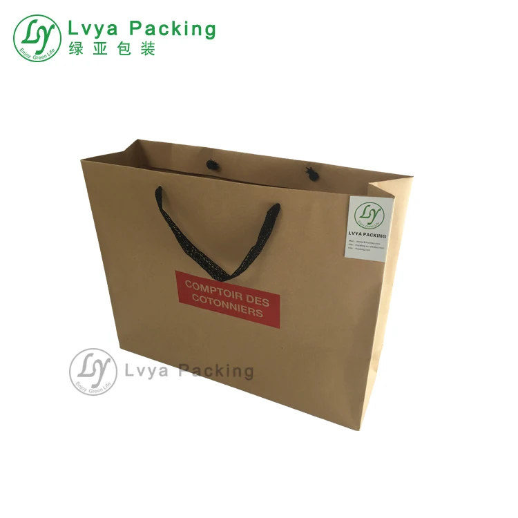 custom logo printing hot stamping decorative door gift paper ba