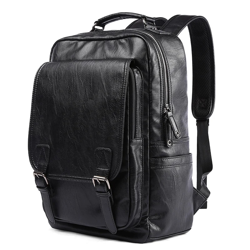 Fashion minimalist Male Travelling Waterproof zaini pelle PU Leather Laptop Backpack for Men, Black
Fashion minimalist Male Travelling Waterproof zaini pelle PU Leather Laptop Backpack for Men, Black