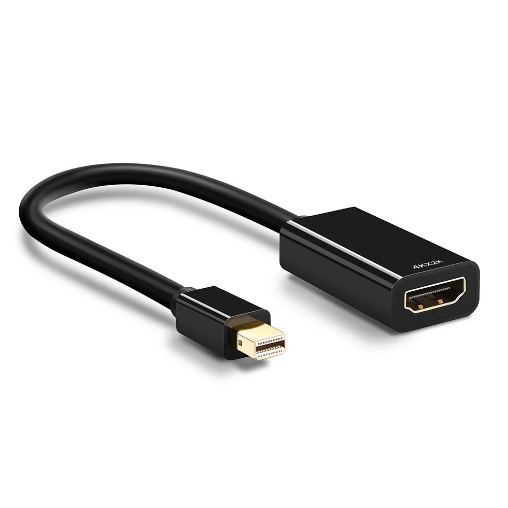 4K Mini Displayport to HDMI Adapter Active Mini DP Thunderbolt Port to HDMI AV HDTV Male to Female Adaptor for Mac Book iMac - ANKUX.COM