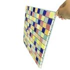 Plastic Square Mosaic Mesh Backing Easy To Cut With A Knife OR Scissors Self adhesive backing to creatre rigid tile