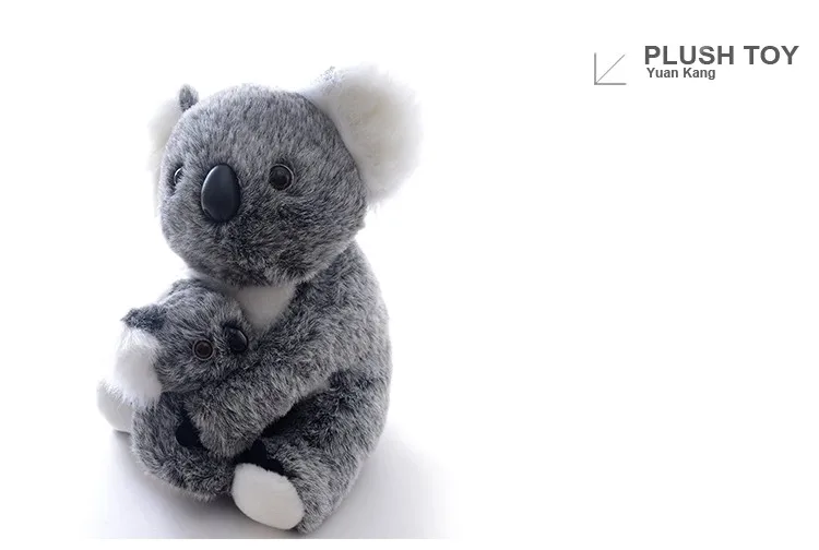 wholesale high quality plush stuffed grey koala bear toy for