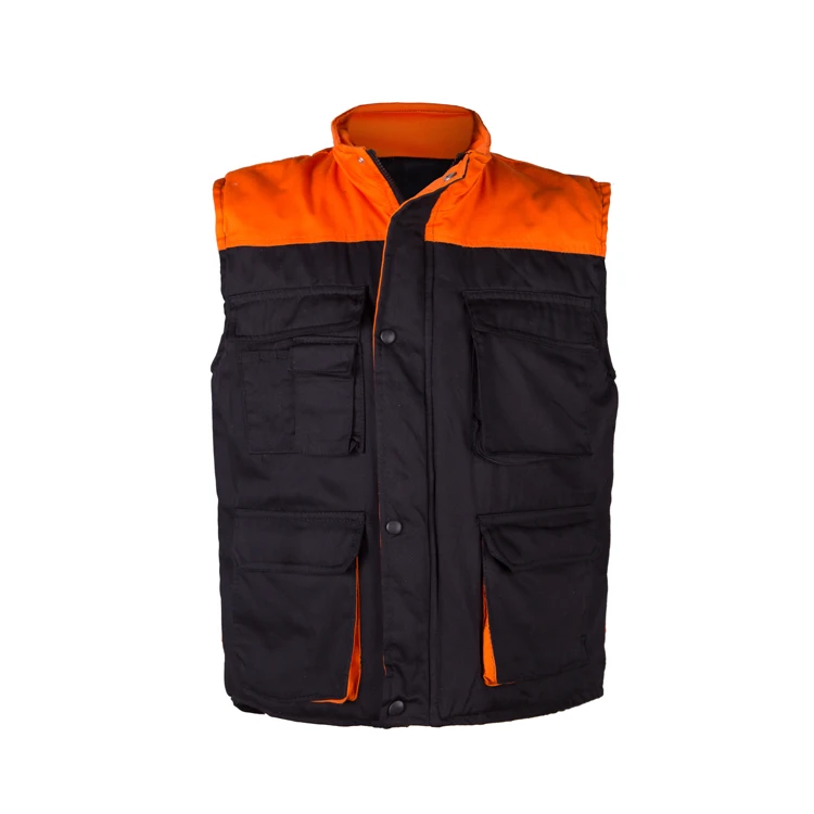 OEM Mens Multi Pocket Winter Padded Vest