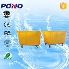 Pono custom-designed sound off and easy-moving PE plastic laundry trolley with long service time
