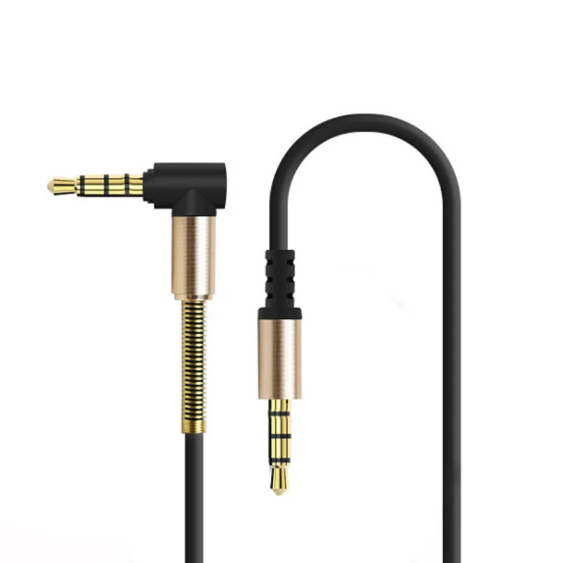 AUX Cable Jack 3.5mm Male To Male Audio Cable 90 Degree Speaker Cable for Headphones, Black
AUX Cable Jack 3.5mm Male To Male Audio Cable 90 Degree Speaker Cable for Headphones, Black