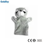 customized soft stuffed animal hand puppet plush raccoon hand puppet toy
