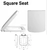 Bathroom accessories square duroplast toilet seat cover
