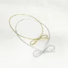 Wholesale gold and sliver metallic elastic cord with bowknot