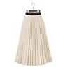 2018 Fashion Stylish High Waist Formal Long Maxi Pleated Skirts Women