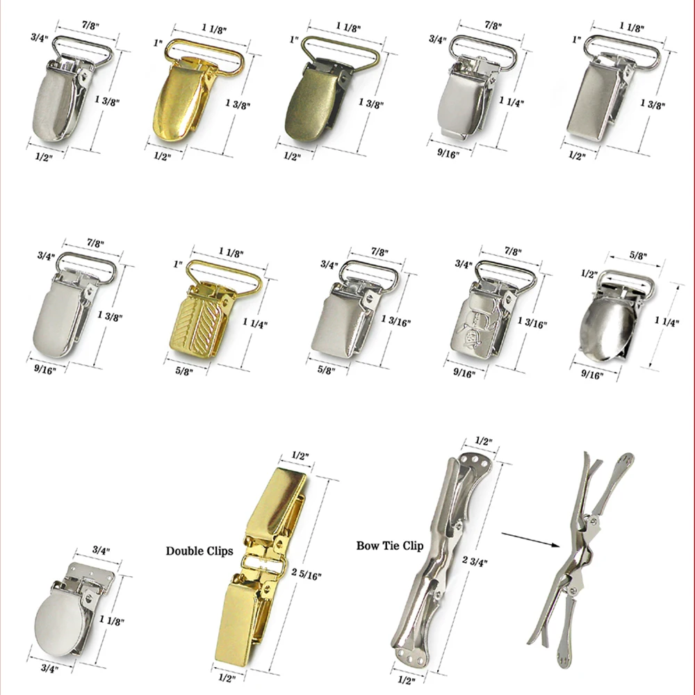 

China manufacturer wholesale customized metal various suspender clips