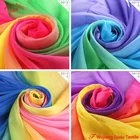 Printed Ombre 2017 Fashion 3 Tone Printed Gradient Chiffon Ombre Fabric For Scarf Dress
