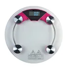 Round shape 180 KG bathroom digital weighing scales with LED/LCD display