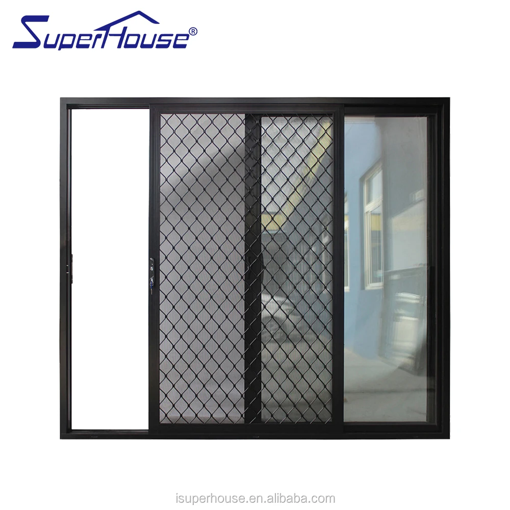 American Nfrc Standard Water Proof Aluminium Tinted Glass Sliding Door Safety Grille Design Buy Safety Window Grill Design Sliding Window Grill