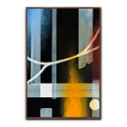 modern geometric abstract framed canvas printed oil painting by numbers