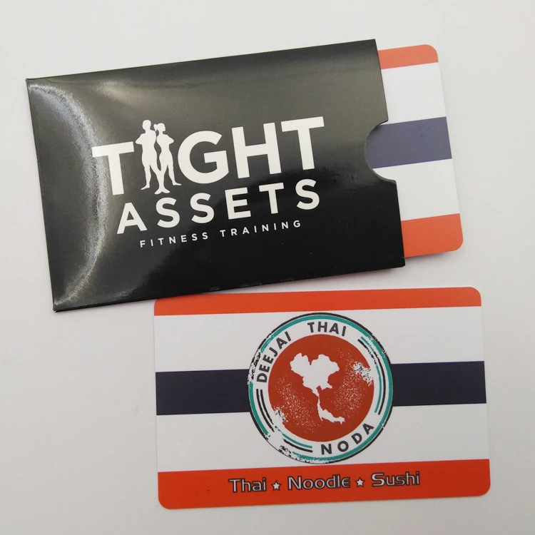 offset printing custom logo printing thank you gift card with