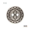 2018 High Quality Custom Made 4 Hole Metallic Shirt Button:120457MT