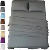 Bed Sheet Set Super Soft Microfiber 1800 Thread Count Luxury Egyptian Sheets 16-Inch Deep Pocket Wrinkle and Hypoallergenic-4 Pi