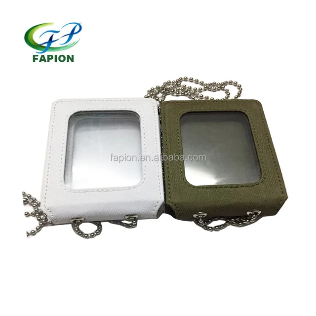 canvas id badge holder