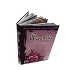 Embossed perfect binding custom leather soft cover book printing
