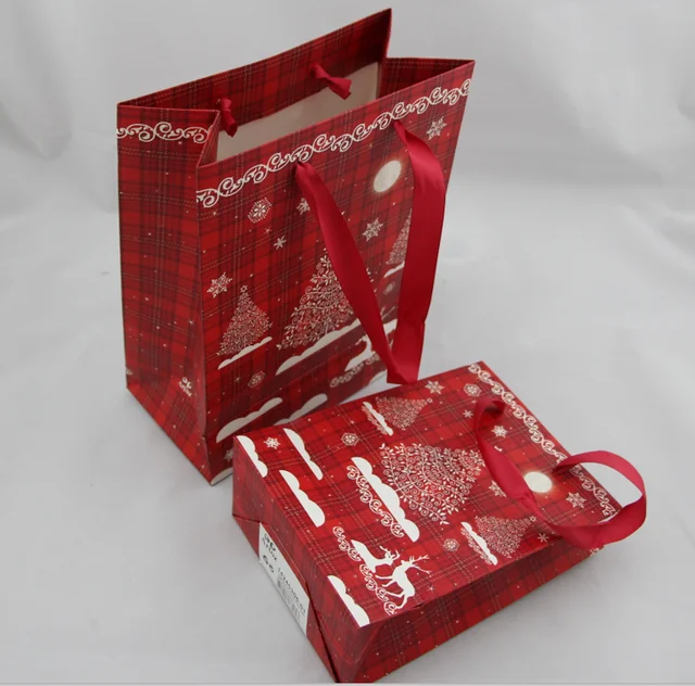 unique diecut fancy new design christmas gift shopping paper bag