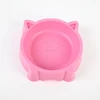 Wholesale cheap bulk products cat-shaped plastic dog food feeding bowl