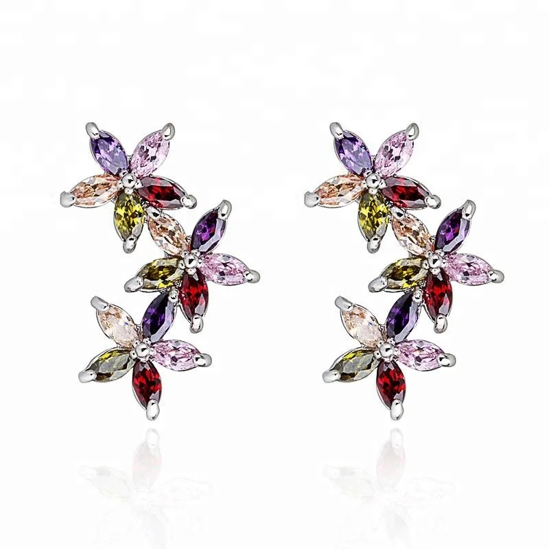 Nice Flower Multi Earring Plated 18K Gold Jewellery Jewelry Making Supplies, White, gold, multi
Nice Flower Multi Earring Plated 18K Gold Jewellery Jewelry Making Supplies, White, gold, multi