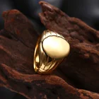 Design 18K Gold Plated 316L Stainless Steel Rings Jewelry For Men