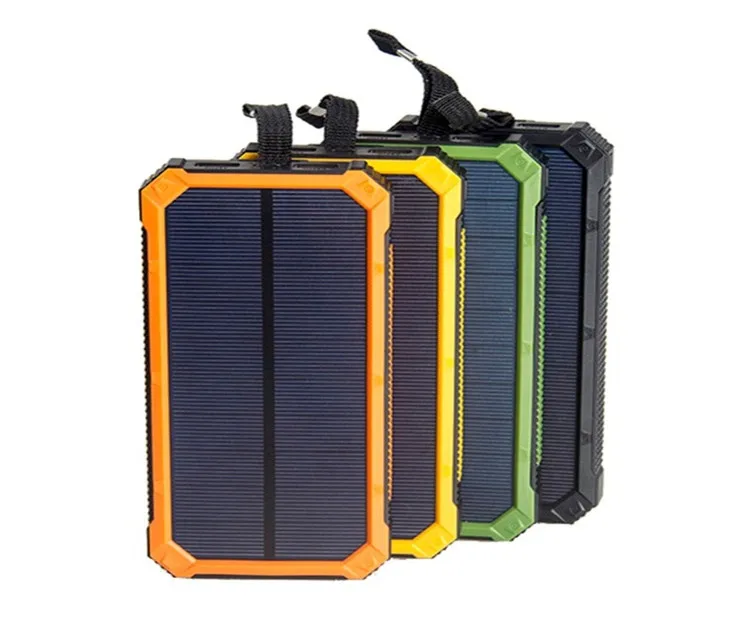 Promotional 10000mah Solar Mobile Charger Power Bank with Customized Logo Outdoor Power Supply - ANKUX.COM