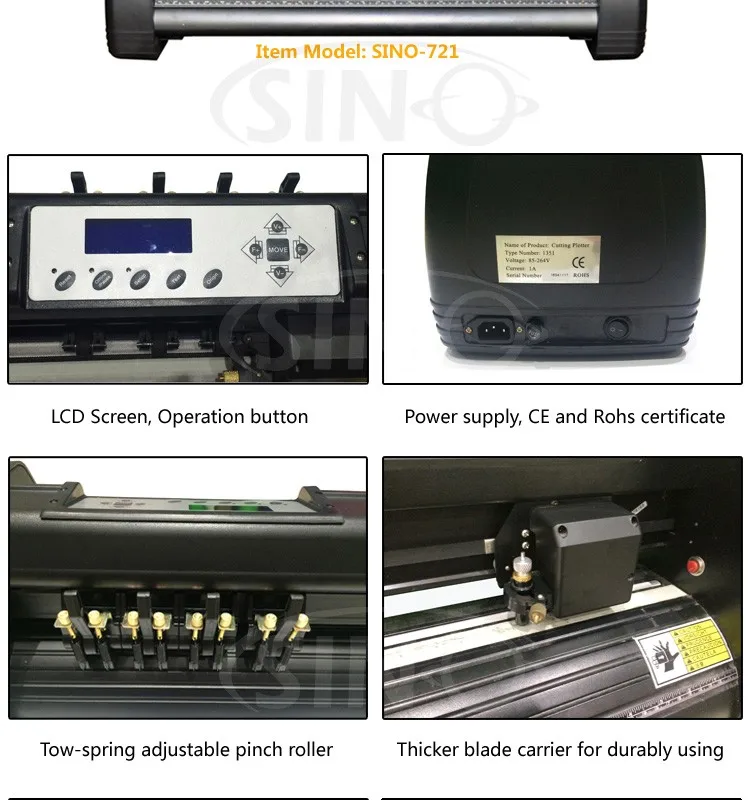 シノ- 1351110v/220vカラーpvcビニールグラフィックステッカーカッティングプロッターマシン仕入れ・メーカー・工場
