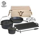 Hot Sale Camping Stove Pot Cast Iron Dutch Oven Set