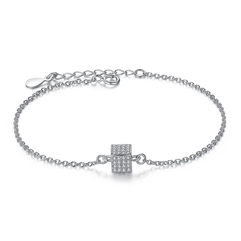 Luxury 925 Sterling Silver CZ Stone Geometric Square Charm Bracelets Bangles For Women Fashion Jewelry Gift
Luxury 925 Sterling Silver CZ Stone Geometric Square Charm Bracelets Bangles For Women Fashion Jewelry Gift