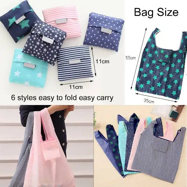 tote handbag reusable trolley clip to cart grocery shopping bags