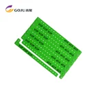 GJ-6070 Cheap event, festival custom Vinyl L shape Wristband, Plastic Bracelet