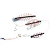 Hot Selling Barbed Fish Hook Spring String Hook Fishing Group With Metal Spring Lead Drop Hook