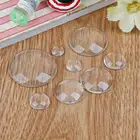 Hot Round Square Oval Flat Back Transparent Clear Magnifying Glass Cabochon Cameo Cover for DIY Jewelry Making