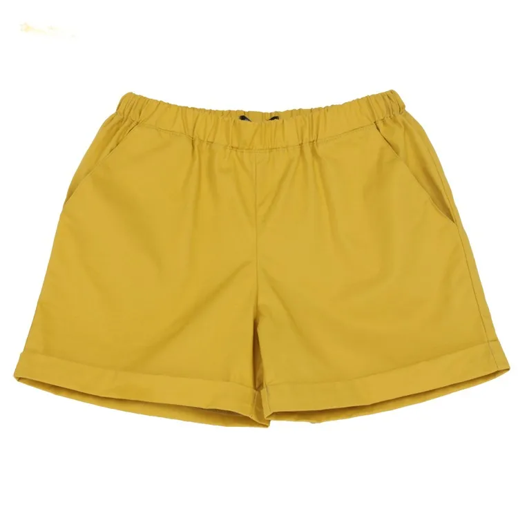 New Arrival 2015 Women Shorts Summer Casual Fashion Korean Style Candy Color Solid Elastic Waist shorts Female