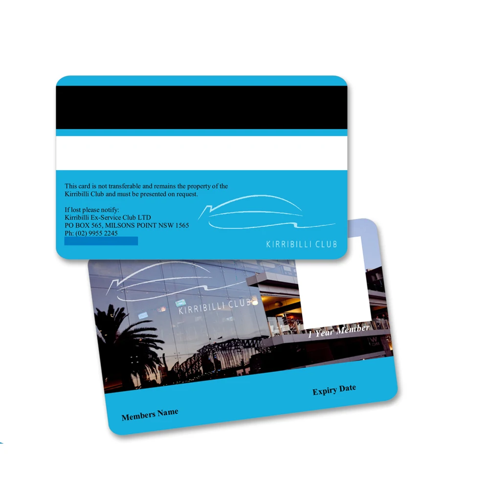 custom pvc loyalty card club member card with magnetic stripe
