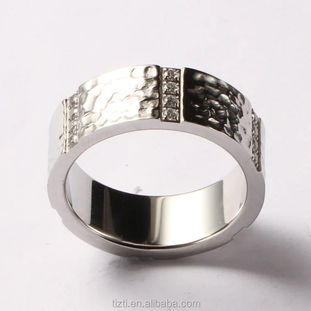 high-grade cobalt chrome engagement ring