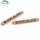Rose Gold Custom Engraved Clothing Metal Labels for Shawl