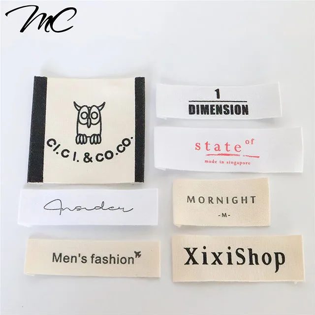 New Product Brand Logo Size Garment Cotton Printed Labels Washable For Clothing/Bag/Shirt/Handbag Tag, Custom
New Product Brand Logo Size Garment Cotton Printed Labels Washable For Clothing/Bag/Shirt/Handbag Tag, Custom