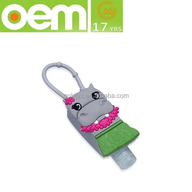 custom any animal cute shaped silicone hand sanitizer holder