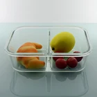 Hot selling round glass mixing bowl with PP lid