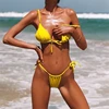 2018 Latest Design Sexy Solid Color Bikini Swim Wear Wholesale