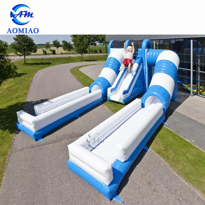 New design giant double lanes plastic water slide tube used water slides for sale