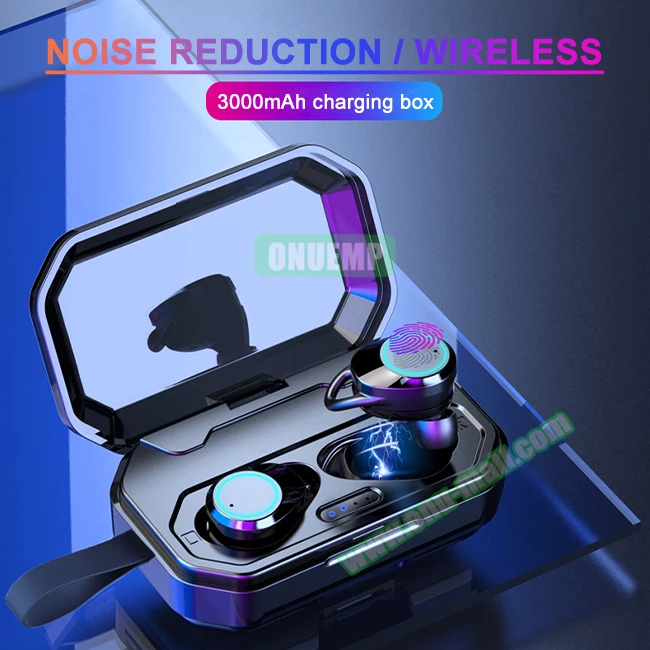 Factory Price 3000mAh Charging Box Noise Reduction Wireless Earphone with OEM - ANKUX.COM